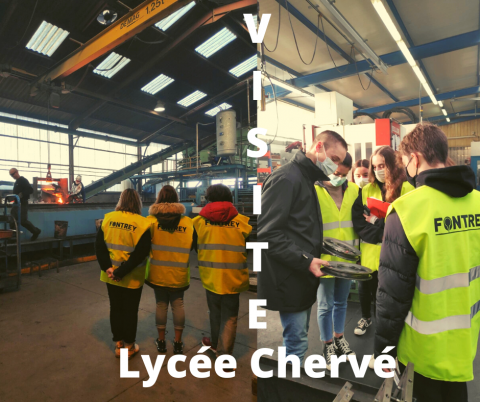 Première visite au sein de nos ateliers de fonderie et d'usinage à Roanne pour le Lycée agricole Chervé ! 