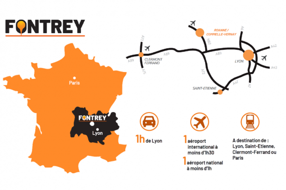 FONTREY au cœur de la région Auvergne Rhône-Alpes !
